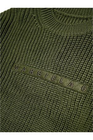 maglione in lana verde MAISON MARGIELA KIDS | M60704MM03MM6512